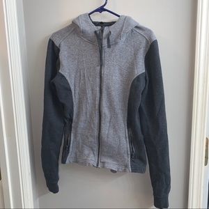 Pact Organic Grey Zip Up Hoodie - medium